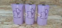 Premium Dog Poop Bags: PE Perfumed Purple Dog Poop Bags