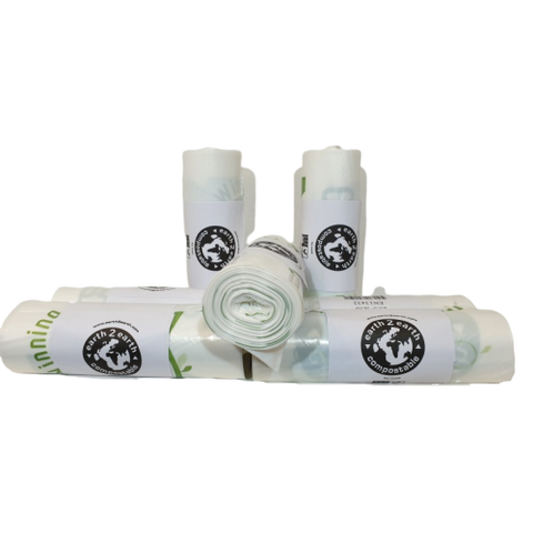 Earth2Earth Compostable Sacks 25.5" x 36" | 10 Bags Per Roll