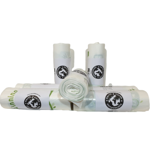 Earth2Earth Compostable Sacks 25.5" x 36" | 10 Bags Per Roll