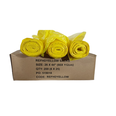 Biodegradable Yellow Bin Bags