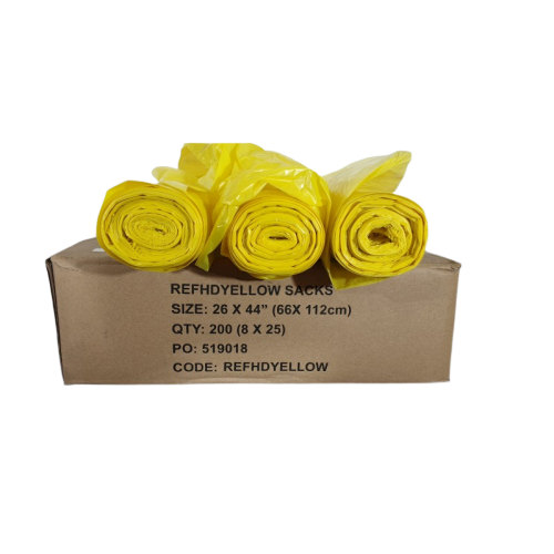 Biodegradable Yellow Bin Bags
