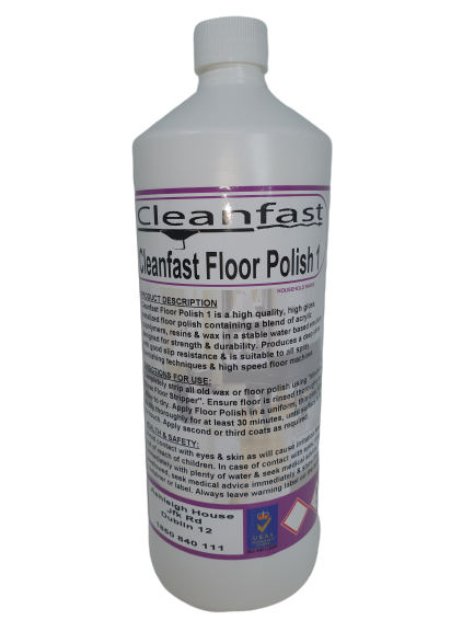 Cleanfast Floor Polish 1L - High Traffic Water Based Floor Polish From Cleanfast