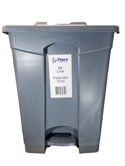 Earth2earth 68 L Grey Pedal Bin | 49 x 40 x 83.5 Cm