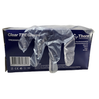 Clear TPE Gloves 200 Gloves Per Box