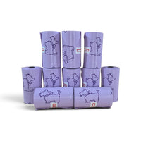 Premium Dog Poop Bags: PE Perfumed Purple Dog Poop Bags