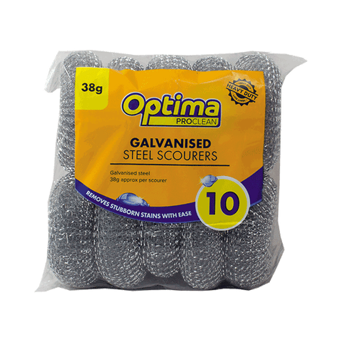 Optima Proclean 38G Galvanised Steel Scourer | Pack Of 10