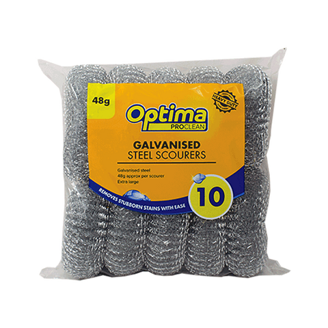 Optima Proclean Galvanised Steel Scourers 48G
