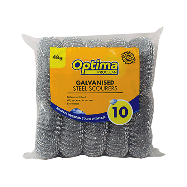 Optima Proclean Galvanised Steel Scourers 48G