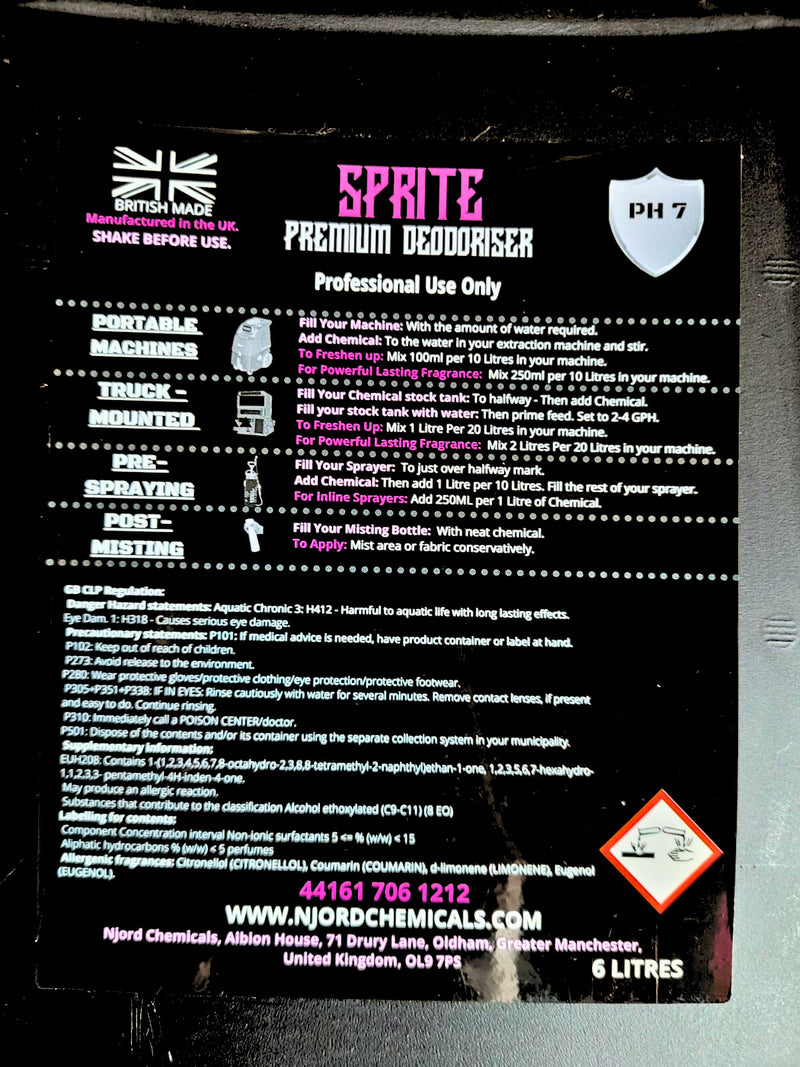 Njord Sprite Premium Deodoriser 6L