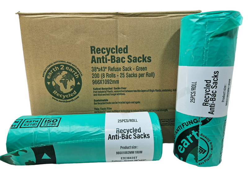 Earth2earth Recycled Anti-Bac 38" x 43" | Contract (1 Roll, Green)