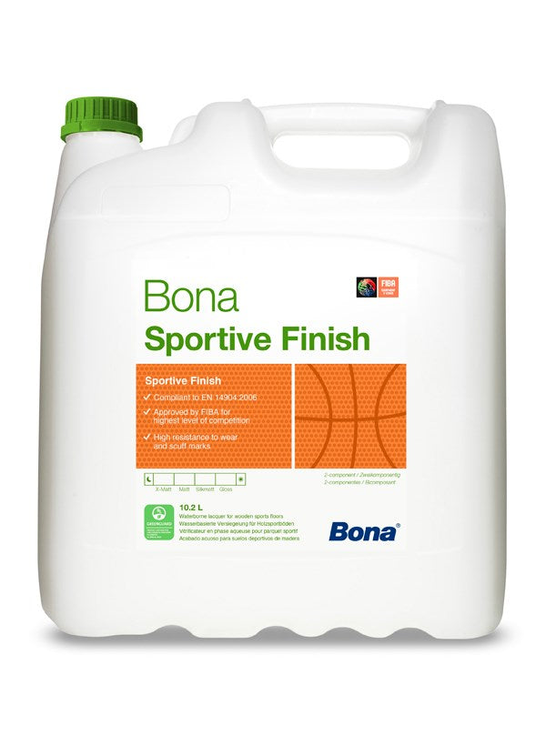 Bona Sportive Finish Two Pack Water Based Floor Lacquer 10L