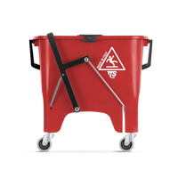 Squizzy 15L Colour Coded Mopping System With Wheels