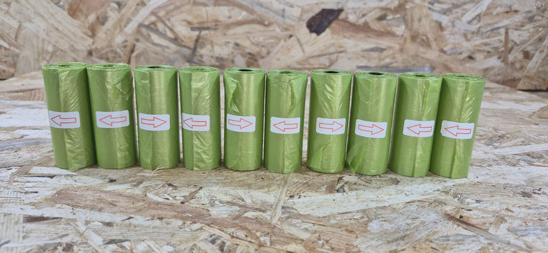 Premium PE Grass Green Dog Poop Bags for Easy Disposal