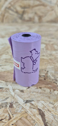 Premium Dog Poop Bags: PE Perfumed Purple Dog Poop Bags