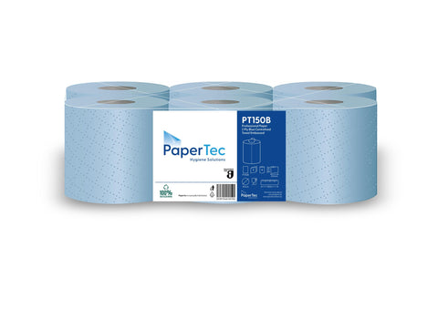 Blue Centrefeed Rolls 150 M