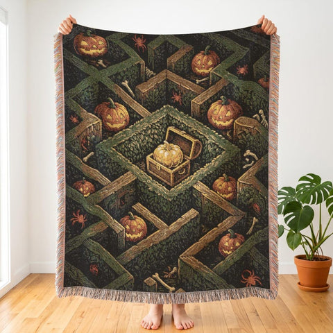 Stardew Valley Inspired Woven Blanket | Spirits Eve | Fall Decor