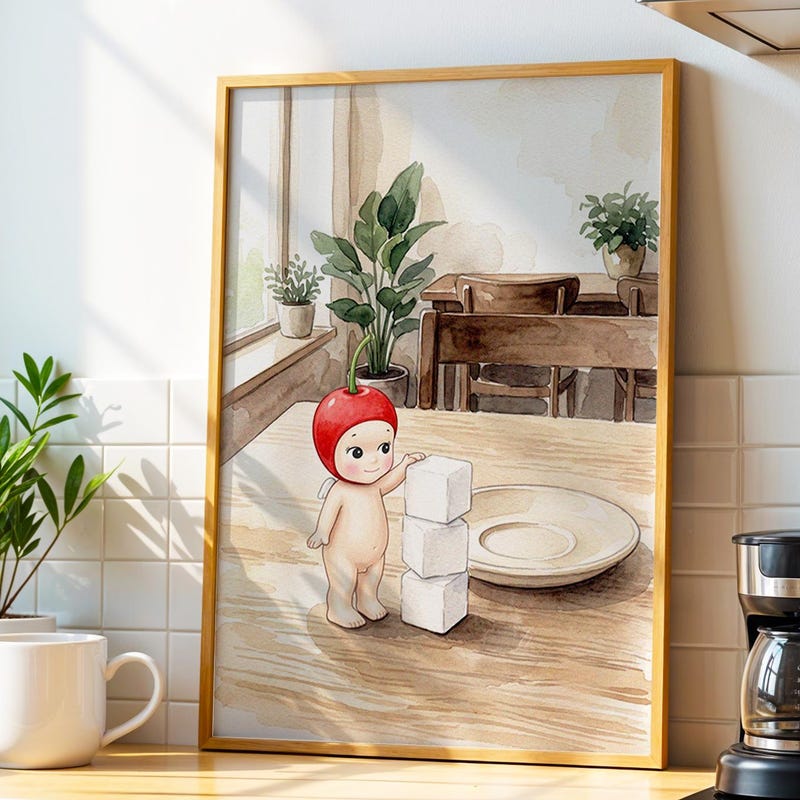 Sonny Angel Inspired Art, Sugar Cube Poster