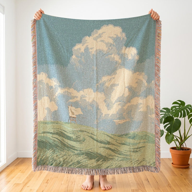 The Wind Rises Woven Blanket, Studio Ghibli Throw
