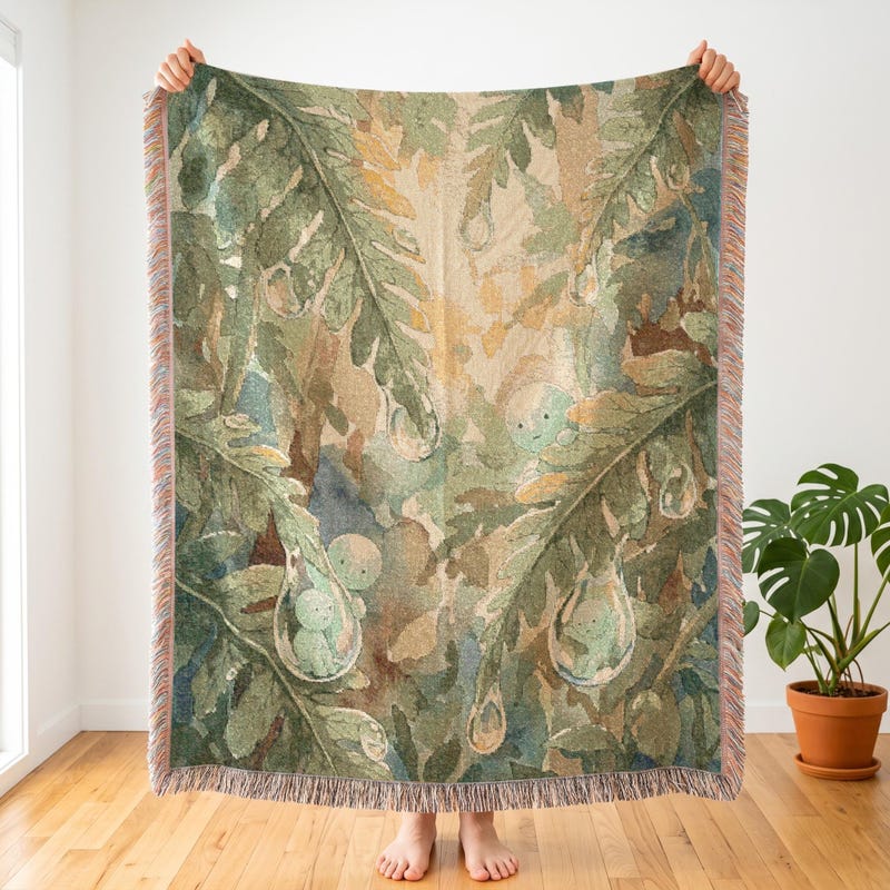 Raindrop Forest Smiski Inspired Tapestry