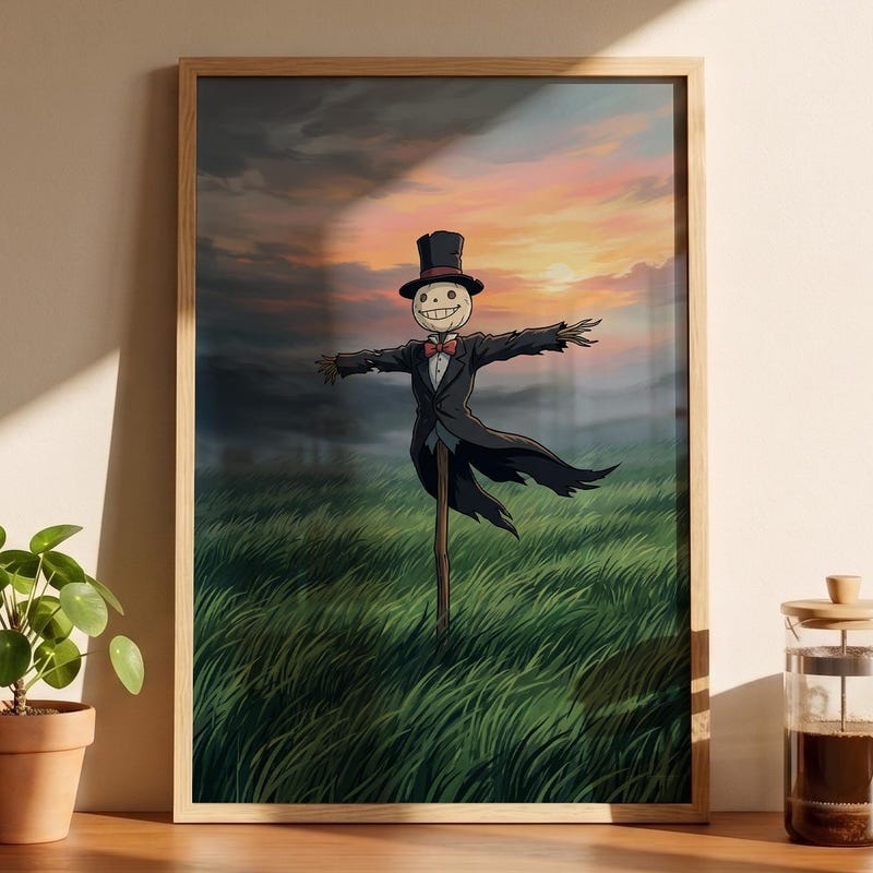 Guardian Of The Wastes Framed Poster, Howls Inspired Decor