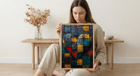 Kente Heart Print, African Pattern Art, Cultural Wall Decor, Impasto Oil Painting, Ghana Heritage Gift, Black History Month, Love