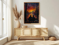 Berlin Wall Art, Brandenburg Gate Print, Germany Cityscape, Impasto Oil Painting, Sunset Landmark, Urban Decor, History Art