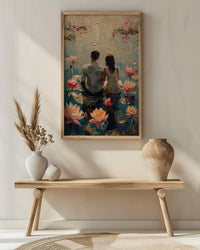 Lotus Flower Art, Spiritual Love, Indian Pond, Impasto Oil Painting, Yoga Room Decor, Pink Water Lily, Serene Wall Art