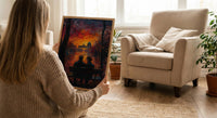 Berlin Wall Art, Brandenburg Gate Print, Germany Cityscape, Impasto Oil Painting, Sunset Landmark, Urban Decor, History Art
