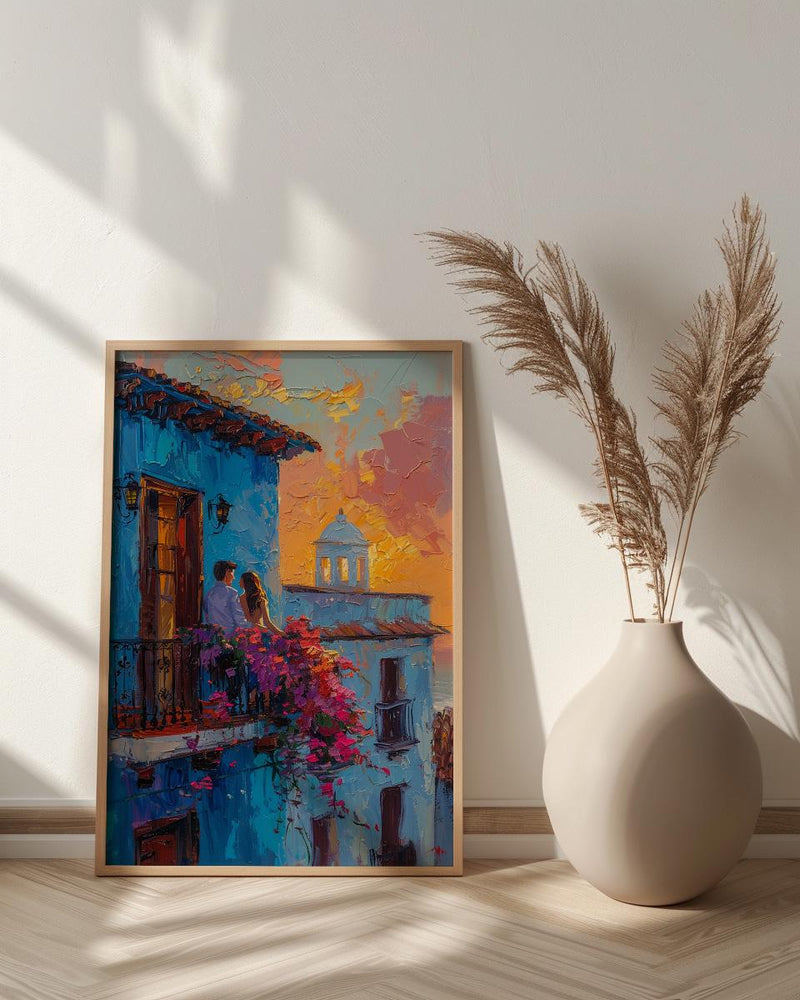 Havana Street Art, Romantic Balcony, Colonial Architecture, Impasto Oil Painting, Colombia Decor, Cityscape, Travel Lover Gift