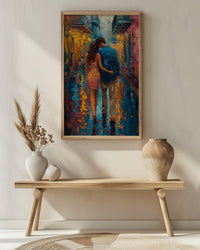 New Orleans Wall Art, French Quarter Couple Print, Jazz City Painting, Colorful Street Decor, Romantic Travel Gift