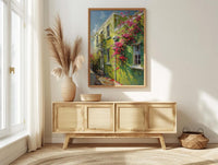 South Africa Wall Art, Bo Kaap Cape Town Print, Lime Green House Painting, Colorful Street Decor, Impasto Travel Poster