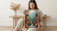 Bali Wall Art, Temple Gate Print, Jungle Decor, Impasto Oil Painting, Frangipani Flowers, Tropical Zen, Gift
