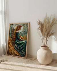 The Empress Tarot Print, Mothers Day Gift From Daughter, Divine Feminine Wall Art, Museum Quality Decor, Shipped Wall Art