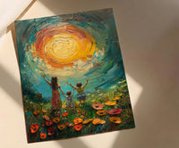 Ten Of Cups Tarot Print, Family Happiness Wall Art, Mothers Day Gift From Daughter, Museum Quality Decor, Shipped Wall Art