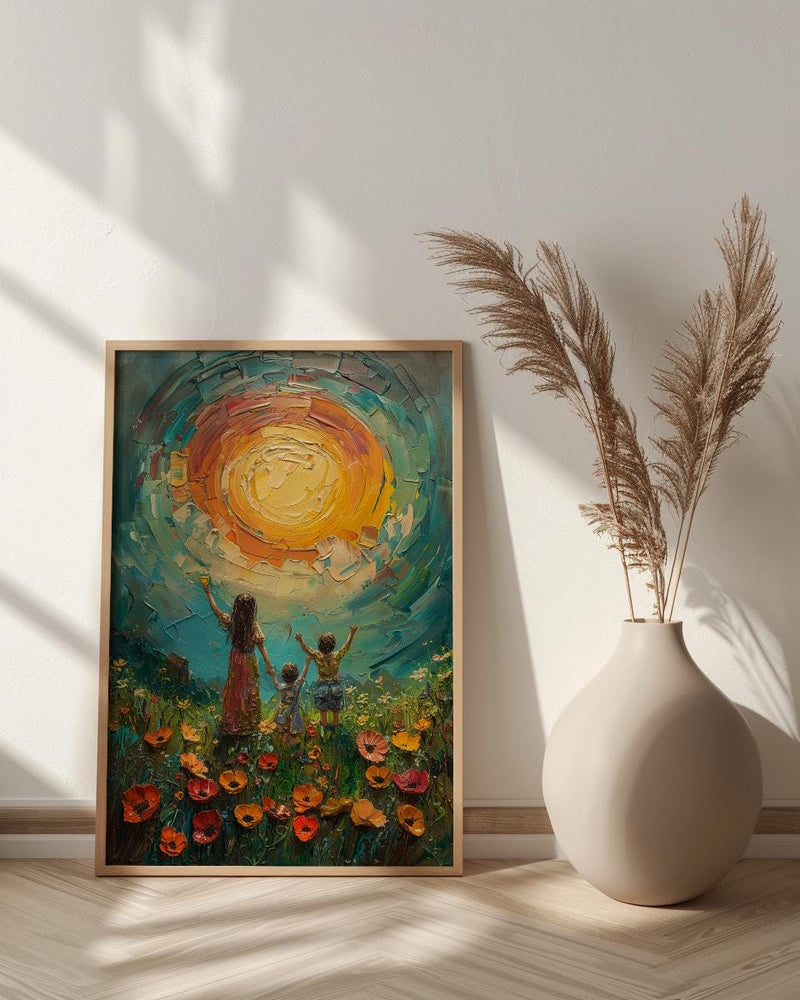 Ten Of Cups Tarot Print, Family Happiness Wall Art, Mothers Day Gift From Daughter, Museum Quality Decor, Shipped Wall Art