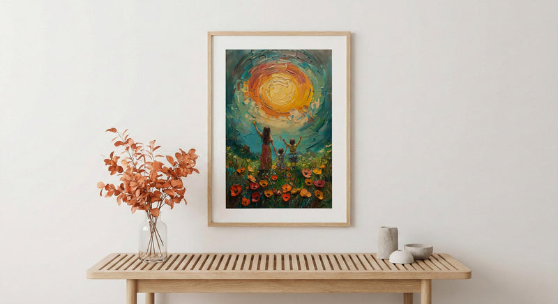 Ten Of Cups Tarot Print, Family Happiness Wall Art, Mothers Day Gift From Daughter, Museum Quality Decor, Shipped Wall Art