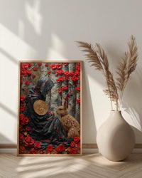 Queen Of Pentacles Print, Earth Mother Wall Art, Mothers Day Gift From Son, Museum Quality Decor, Shipped Wall Art