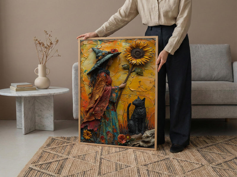 Queen Of Wands Tarot Print, Strong Mother Wall Art, Mothers Day Gift From Son, Museum Quality Decor, Shipped Wall Art