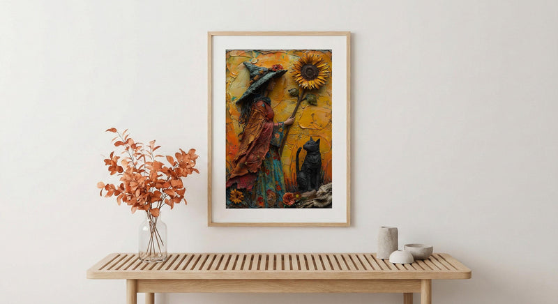 Queen Of Wands Tarot Print, Strong Mother Wall Art, Mothers Day Gift From Son, Museum Quality Decor, Shipped Wall Art