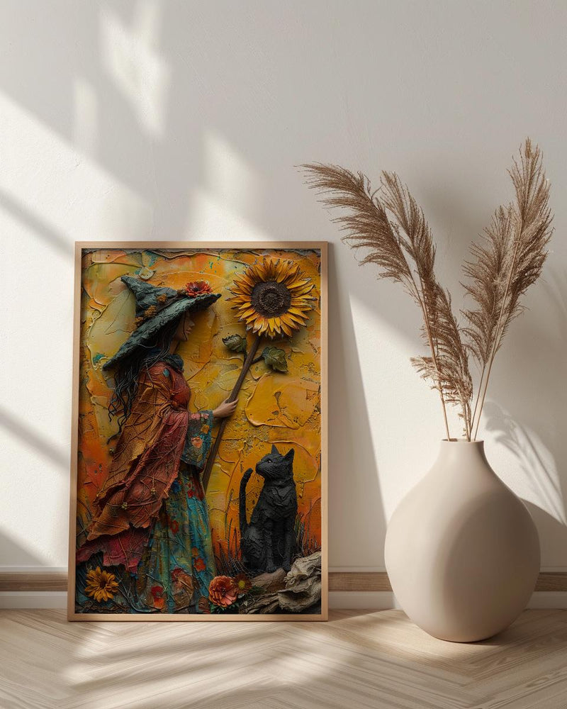 Queen Of Wands Tarot Print, Strong Mother Wall Art, Mothers Day Gift From Son, Museum Quality Decor, Shipped Wall Art