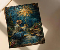 The Star Tarot Print, Healing Mother Wall Art, Mothers Day Gift From Daughter, Museum Quality Decor, Shipped Wall Art