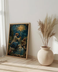 The Star Tarot Print, Healing Mother Wall Art, Mothers Day Gift From Daughter, Museum Quality Decor, Shipped Wall Art