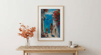 Tunisia Sidi Bou Said Print, Mothers Day Gift From Daughter, Mediterranean Wall Art, Mother Daughter Poster, Coastal Decor