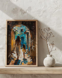 Zanzibar Stone Town Art Print, Mothers Day Gift From Daughter, Historic Street Wall Art, Mother Daughter Poster, African Decor