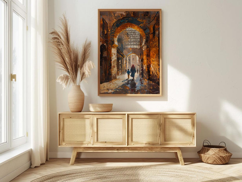 Cairo Egypt Art Print, Mothers Day Gift From Son, Islamic Architecture Wall Art, Mom And Son Poster, Historic African Decor