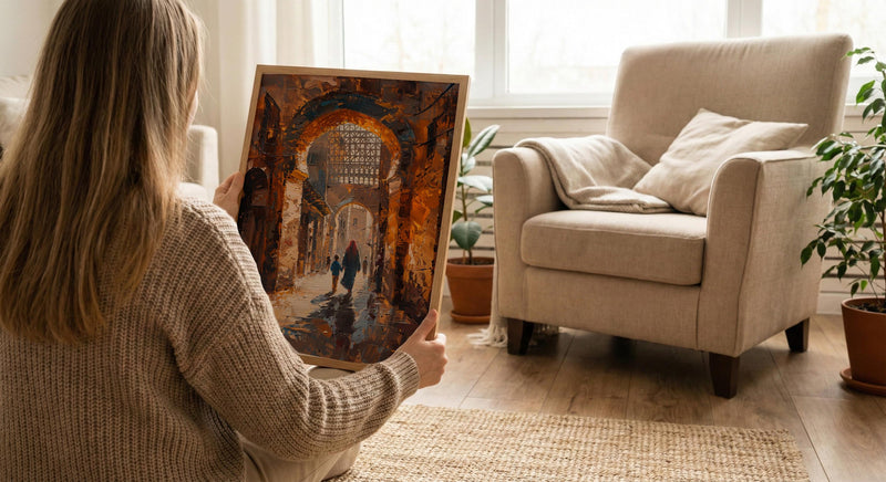 Cairo Egypt Art Print, Mothers Day Gift From Son, Islamic Architecture Wall Art, Mom And Son Poster, Historic African Decor