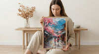 Kyoto Japan Art Print, Cherry Blossom Wall Art, Mothers Day Gift From Daughter, Mother Daughter Poster, Museum Quality Decor