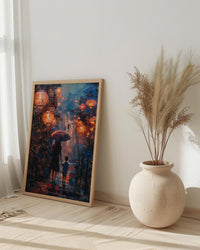 Taiwan Jiufen Art Print, Mothers Day Gift From Son, Mom And Son Poster, Museum Quality Asian Decor, Shipped Wall Art