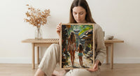 Ubud Bali Art Print, Tropical Asian Wall Art, Mothers Day Gift From Daughter, Mother Daughter Poster, Museum Quality Decor