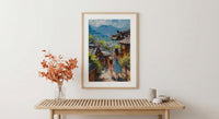 Seoul South Korea Print, Bukchon Hanok Wall Art, Mothers Day Gift From Daughter, Museum Quality Decor, Mother Daughter Poster